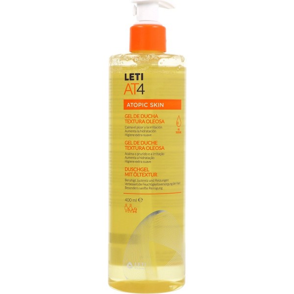 Leti At4 Gel de Ducha Piel Atópica Textura Oleosa 400ml