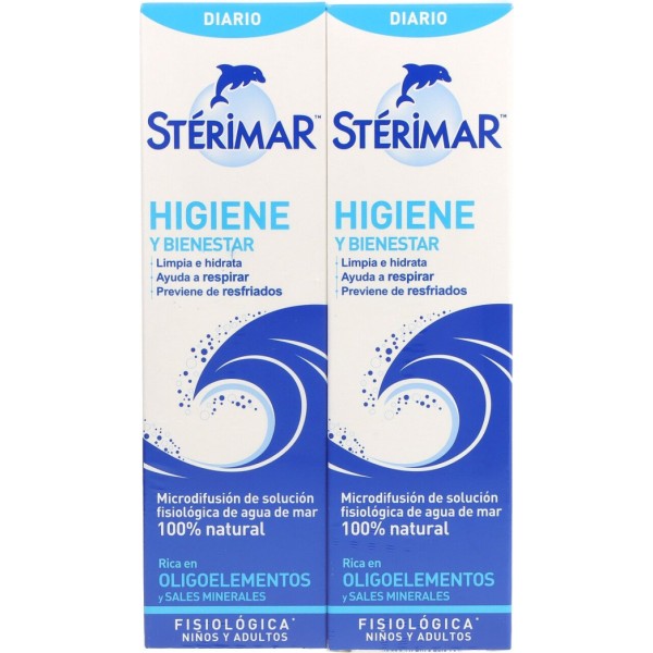 Sterimar Higiene y Bienestar Spray Nasal 2x100ml